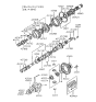 Diagram for 1988 Hyundai Sonata Transfer Case Bearing - 45737-34010