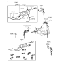 Diagram for 1992 Hyundai Sonata Trunk Latch - 81250-33A00