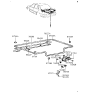 Diagram for 1991 Hyundai Sonata Tailgate Latch - 81230-33190