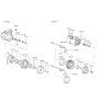 Diagram for 1988 Hyundai Sonata Idler Pulley - 97643-33300