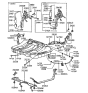 Diagram for 1991 Hyundai Sonata Fuel Tank Strap - 31210-33000