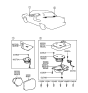 Diagram for 1990 Hyundai Sonata Car Speakers - 96361-33800