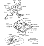 Diagram for 1991 Hyundai Sonata Dash Panels - 84124-33001