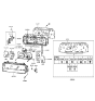 Diagram for 2000 Hyundai XG300 Instrument Panel Light Bulb - 94369-33000