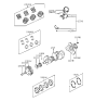 Diagram for Hyundai Sonata Crankshaft - 23110-32600