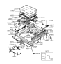 Diagram for 1991 Hyundai Sonata Sunroof - 81610-33000