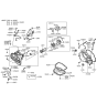 Diagram for 1988 Hyundai Sonata Motor And Transmission Mount - 45210-37000