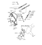 Diagram for 1994 Hyundai Sonata Timing Chain Tensioner - 24410-33101