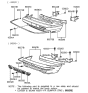 Diagram for 1993 Hyundai Sonata Bumper - 86501-33550
