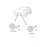 Diagram for 1992 Hyundai Sonata Horn - 96610-33100