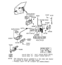 Diagram for 1988 Hyundai Sonata Door Handle - 82650-33100-CW