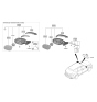 Diagram for 2013 Hyundai Azera Mirror Actuator - 87612-3F600