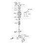 Diagram for Hyundai Shock Absorber - 54661-B8700