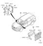 Diagram for 2018 Hyundai Santa Fe Engine Control Module - 39110-3CDP1