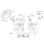 Diagram for 2014 Hyundai Santa Fe Door Handle - 82610-2W000-SDH