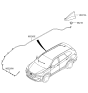 Diagram for 2019 Hyundai Santa Fe XL Antenna - 96210-4Z260-YN9