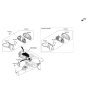 Diagram for 2019 Hyundai Santa Fe XL Speedometer - 94021-B8101-UU5