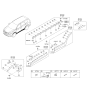 Diagram for 2014 Hyundai Santa Fe Door Moldings - 87732-B8000-CA