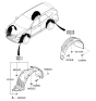 Diagram for 2017 Hyundai Santa Fe Wheelhouse - 86812-B8500