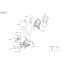 Diagram for Hyundai Santa Fe XL Seat Cushion - 88250-B8040