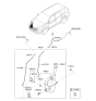 Diagram for 2019 Hyundai Santa Fe XL Washer Reservoir - 98620-B8000