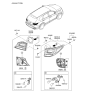 Diagram for Hyundai Santa Fe XL Back Up Light - 92404-B8500