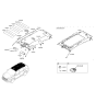 Diagram for 2014 Hyundai Santa Fe Sun Visor - 85220-B8100-OM