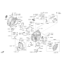 Diagram for 2013 Hyundai Azera Engine Mount Torque Strut - 45218-3B070