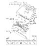 Diagram for 2018 Hyundai Santa Fe Windshield - 86111-B8600