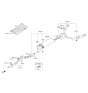 Diagram for Hyundai Santa Fe XL Muffler - 28710-B8200