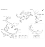 Diagram for Hyundai Santa Fe Bumper Reflector - 92406-B8700