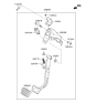 Diagram for Hyundai Santa Fe Brake Pedal - 32800-2W130