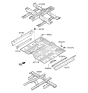 Diagram for 2019 Hyundai Santa Fe XL Front Cross-Member - 65200-B8000