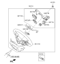 Diagram for Hyundai Steering Wheel - 56110-B8AK0-UNB