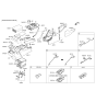 Diagram for 2017 Hyundai Santa Fe Cup Holder - 84654-B8500-RYN