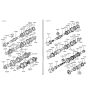 Diagram for 1995 Hyundai Accent Transfer Case Bearing - 43220-22040