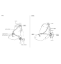 Diagram for 1993 Hyundai Scoupe Seat Belt - 88810-24581-MB