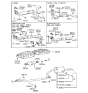 Diagram for Hyundai Scoupe Exhaust Hanger - 28658-24000