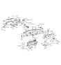 Diagram for 1992 Hyundai Scoupe Glove Box - 84511-23000