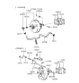 Diagram for Hyundai Scoupe Brake Booster Vacuum Hose - 59131-23211