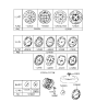 Diagram for Hyundai Scoupe Wheel Cover - 52960-23310