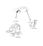 Diagram for 1991 Hyundai Scoupe Wheelhouse - 86811-23000