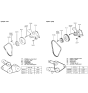 Diagram for 1992 Hyundai Excel Water Pump - 25100-21000