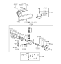 Diagram for 1990 Hyundai Scoupe Power Steering Pump - 57110-23510