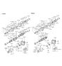 Diagram for 1994 Hyundai Scoupe Transfer Case Bearing - 45737-22020