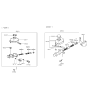 Diagram for 1991 Hyundai Excel Brake Master Cylinder Reservoir - 58510-24002