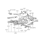 Diagram for Hyundai Excel Floor Pan - 65708-24300