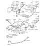 Diagram for 1990 Hyundai Scoupe Fuel Filler Neck - 31040-23110