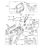 Diagram for 1991 Hyundai Elantra Thermostat - 25500-33050