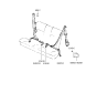 Diagram for 1990 Hyundai Scoupe Seat Belt - 89810-23100-AQ